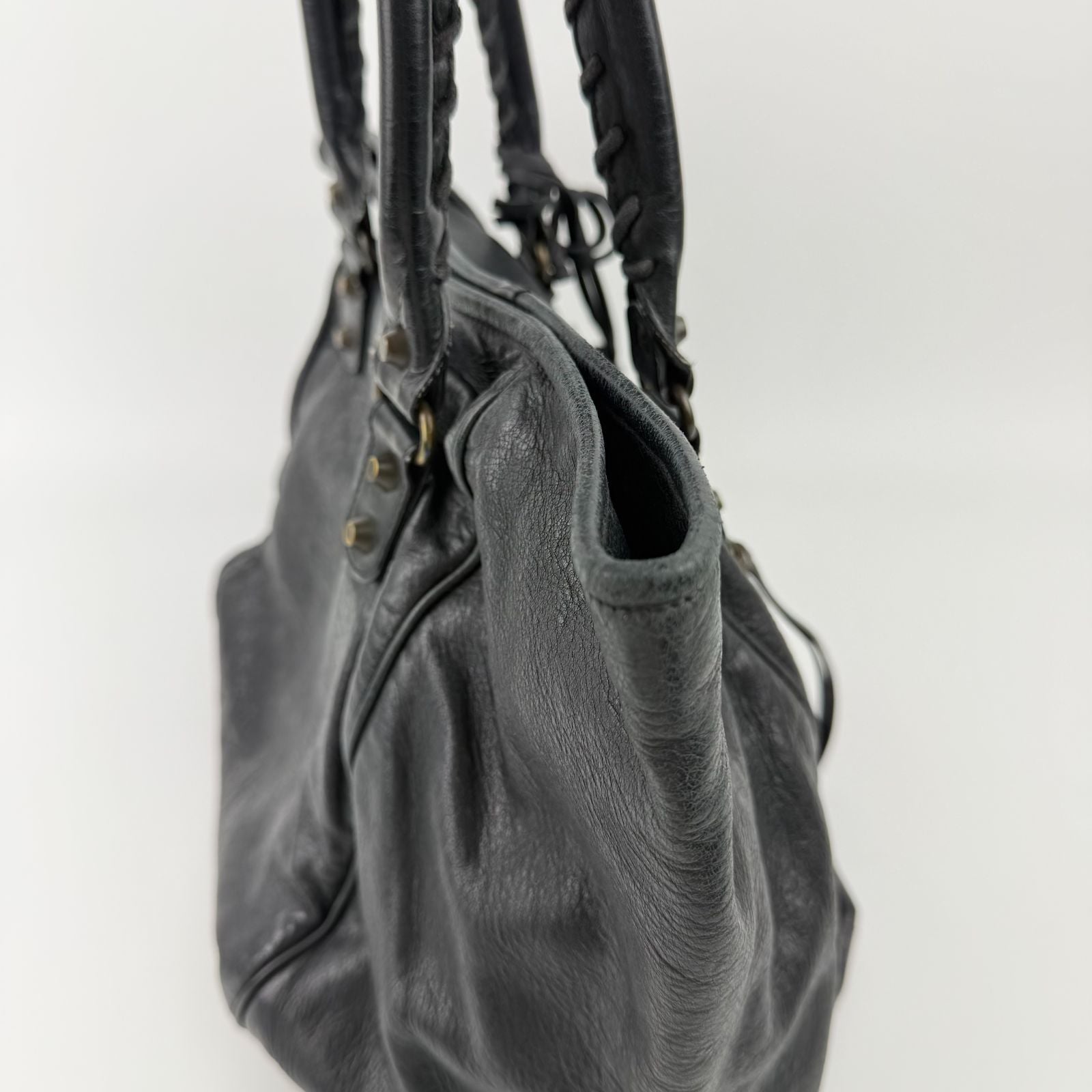 Balenciaga the Sunday Handbag Leather Black Vintage — view 8
