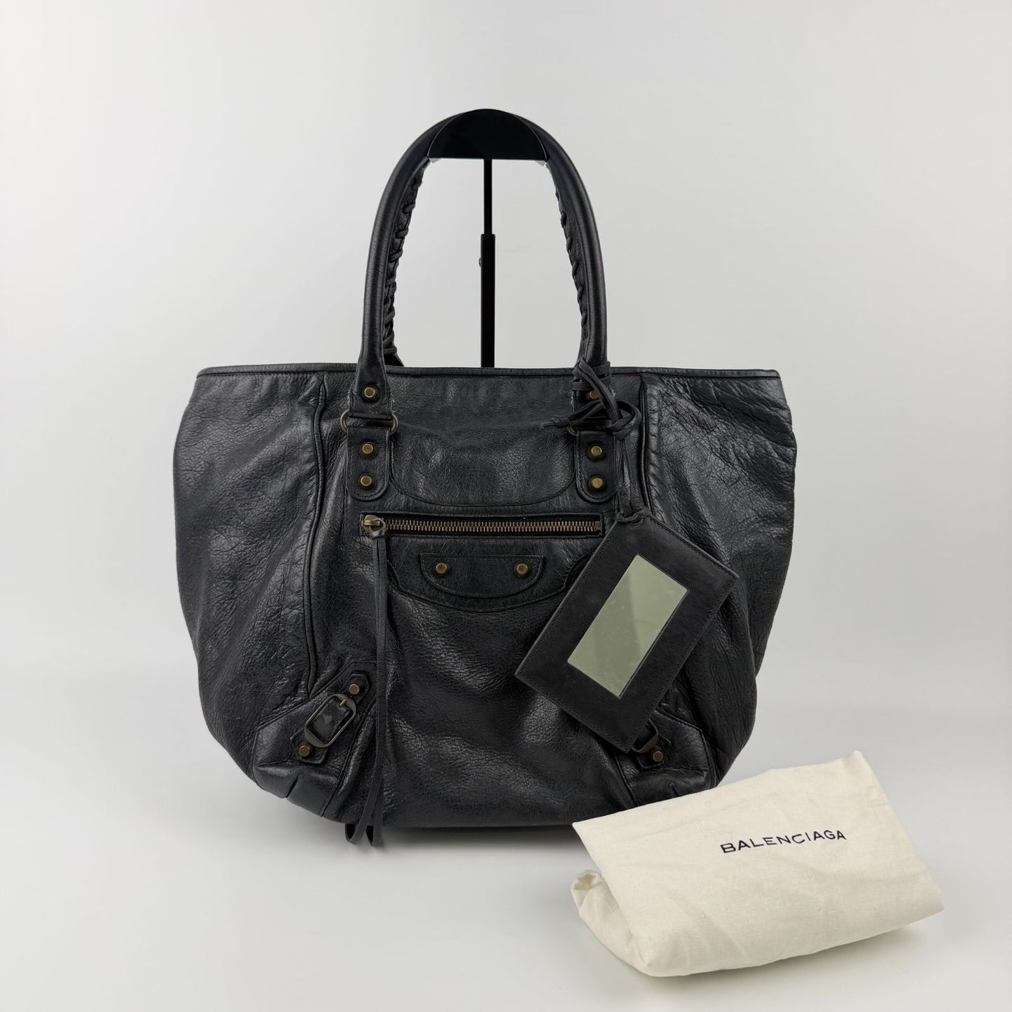 Balenciaga the Sunday Handbag Leather Black Vintage — view 2