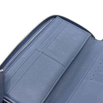 Louis Vuitton LV Aerogram Leather Navy Wallet Silver — view 7