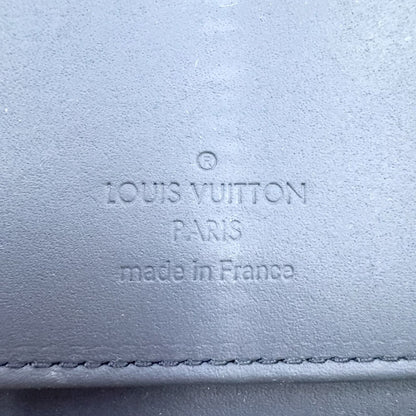 Louis Vuitton LV Aerogram Leather Navy Wallet Silver — view 4