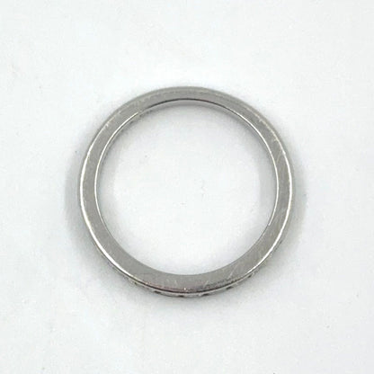 Tiffany & Co Channel Setting Half Circle Diamond Platinum Ring — view 3