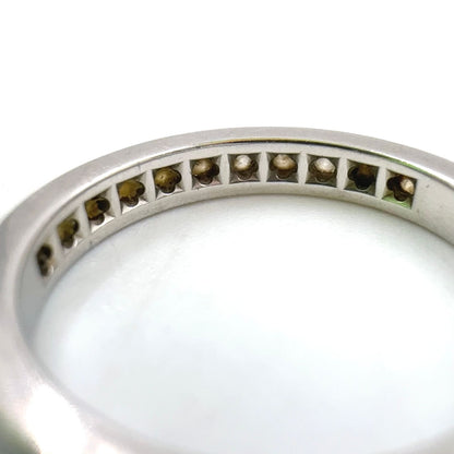Tiffany & Co Channel Setting Half Circle Diamond Platinum Ring — view 8