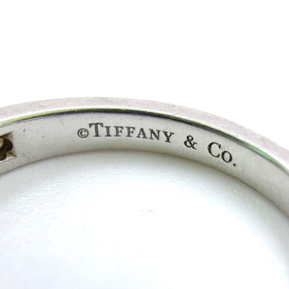 Tiffany & Co Channel Setting Half Circle Diamond Platinum Ring — view 4