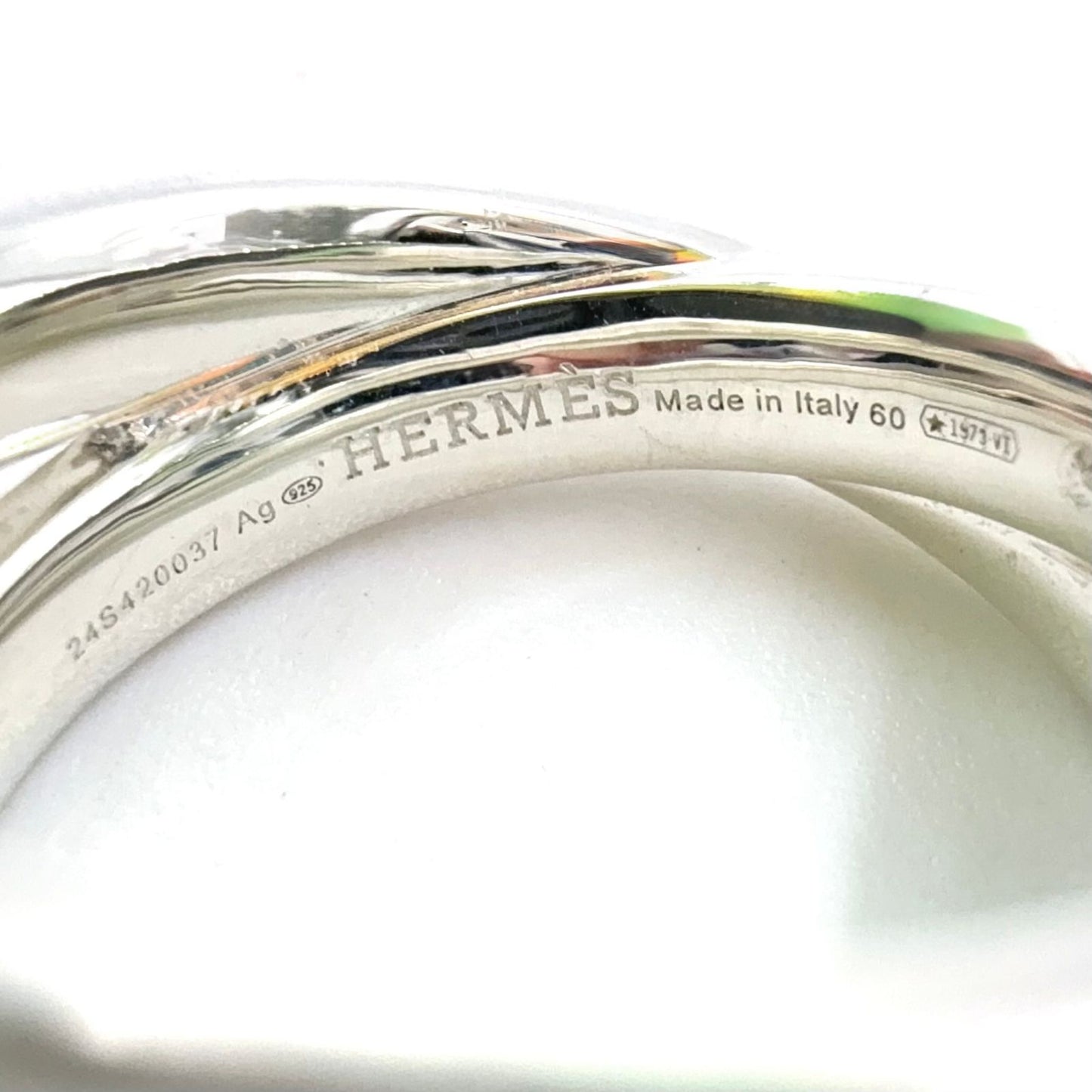 Hermes Crew Silver Ring — view 4