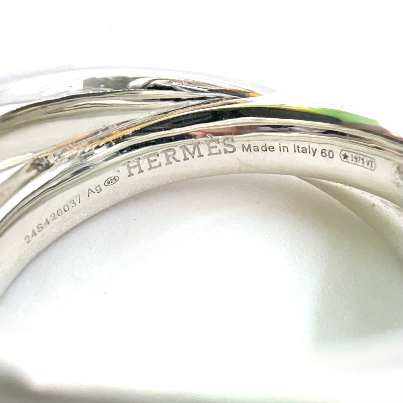Hermes Crew Silver Ring — view 4
