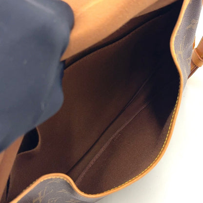 Louis Vuitton Saumur 30 Monogram Leather Brown Shoulder Bag Gold — view 4
