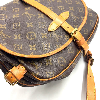 Louis Vuitton Saumur 30 Monogram Leather Brown Shoulder Bag Gold — view 8