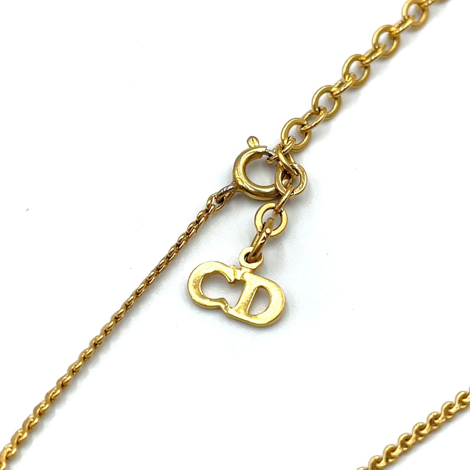 Dior CD Logo Gold Plated Necklace — view 7
