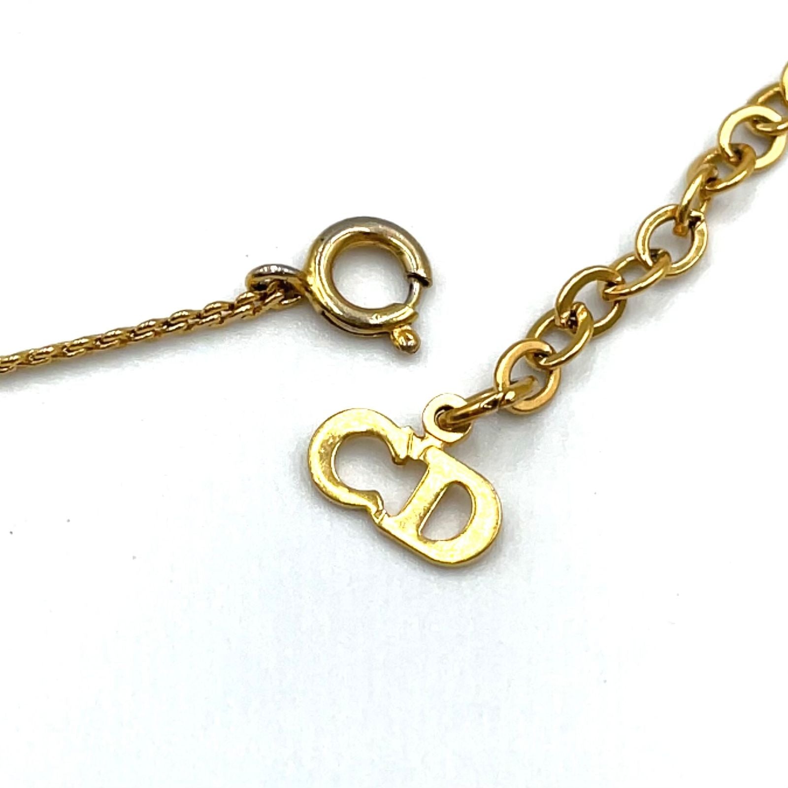 Dior CD Logo Gold Plated Necklace — view 8