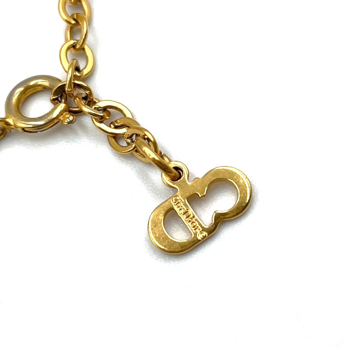 Dior CD Logo Gold Plated Necklace — view 5
