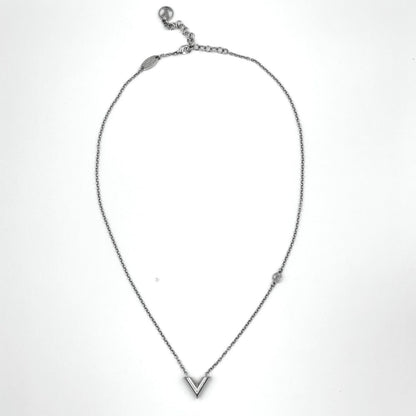 Louis Vuitton Essential Metal Silver Necklace — view 3