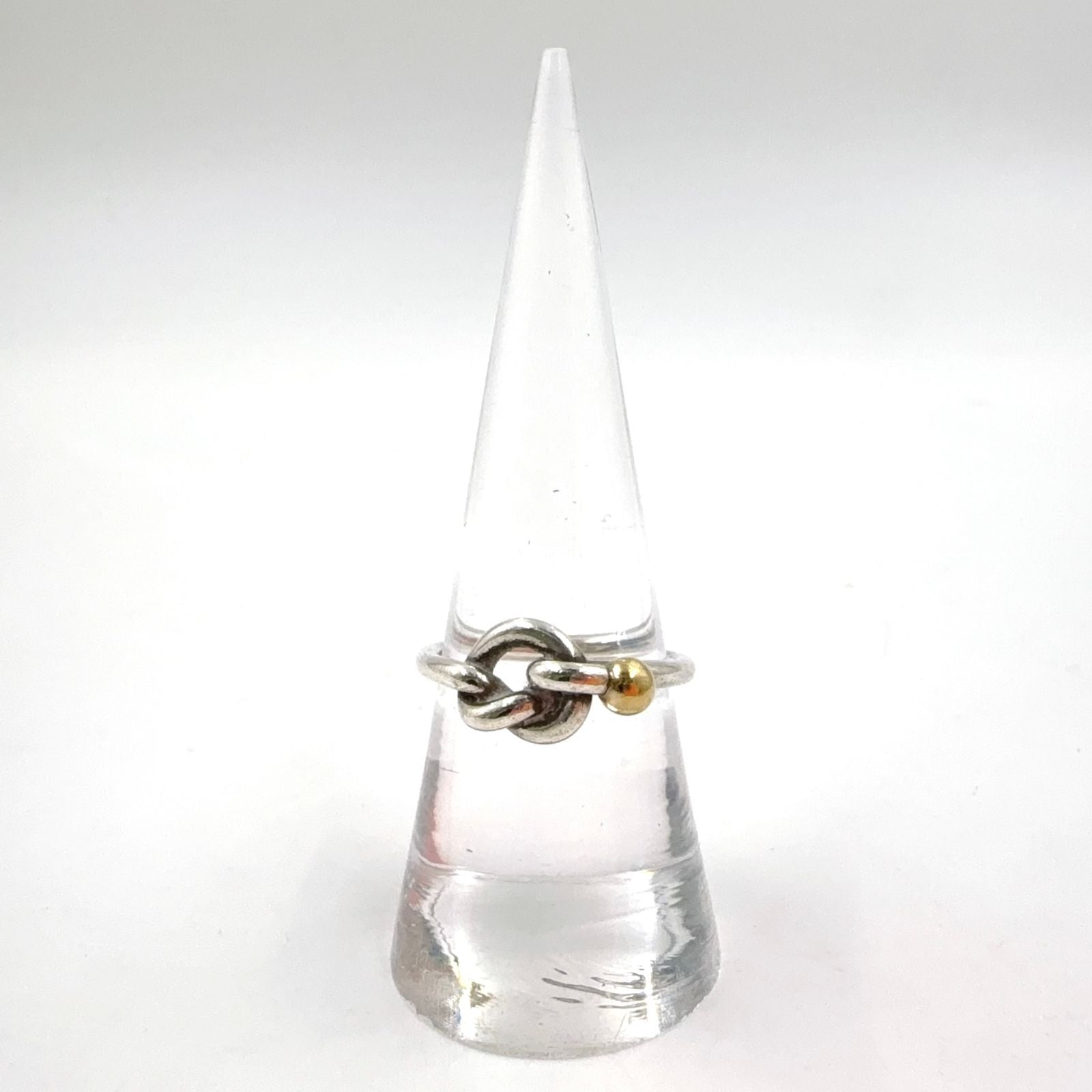 Tiffany & Co Love Knot Yellow Gold Silver Ring — view 5