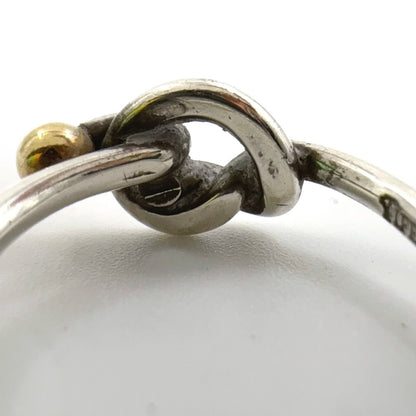 Tiffany & Co Love Knot Yellow Gold Silver Ring — view 7