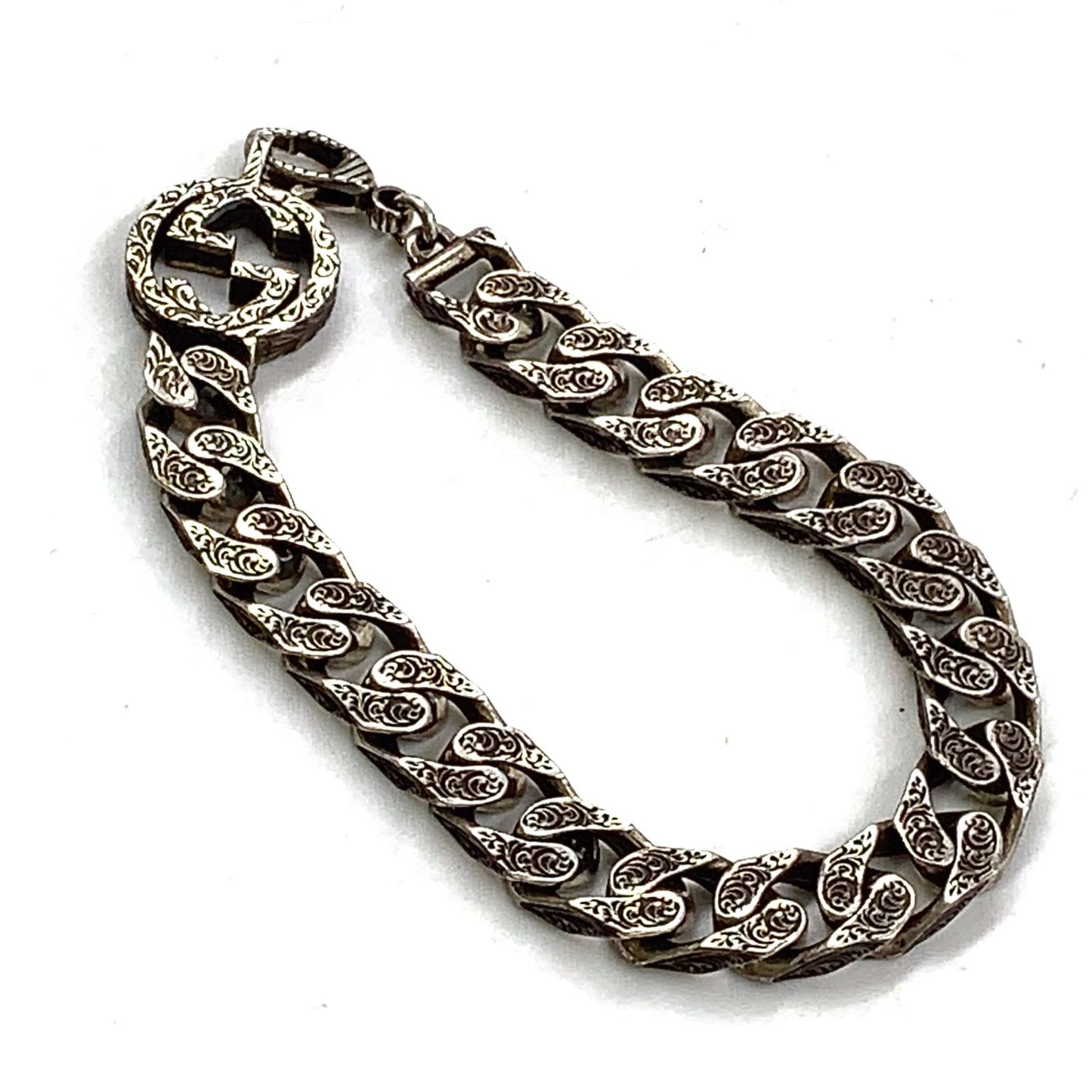 Gucci Interlocking Silver Bracelet — view 7