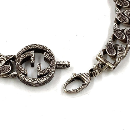 Gucci Interlocking Silver Bracelet — view 5