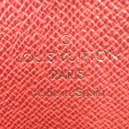 Louis Vuitton Portefeuille Marie Louron Leather Pink Brown Wallet Silver — view 4