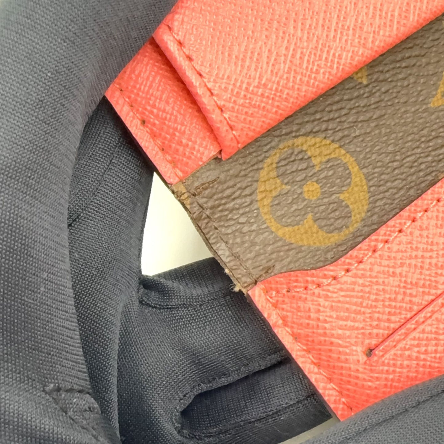Louis Vuitton Portefeuille Marie Louron Leather Pink Brown Wallet Silver — view 9