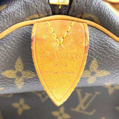Louis Vuitton Keepall Bandouliere 45 Monogram Leather Brown Boston Bag Gold — view 4