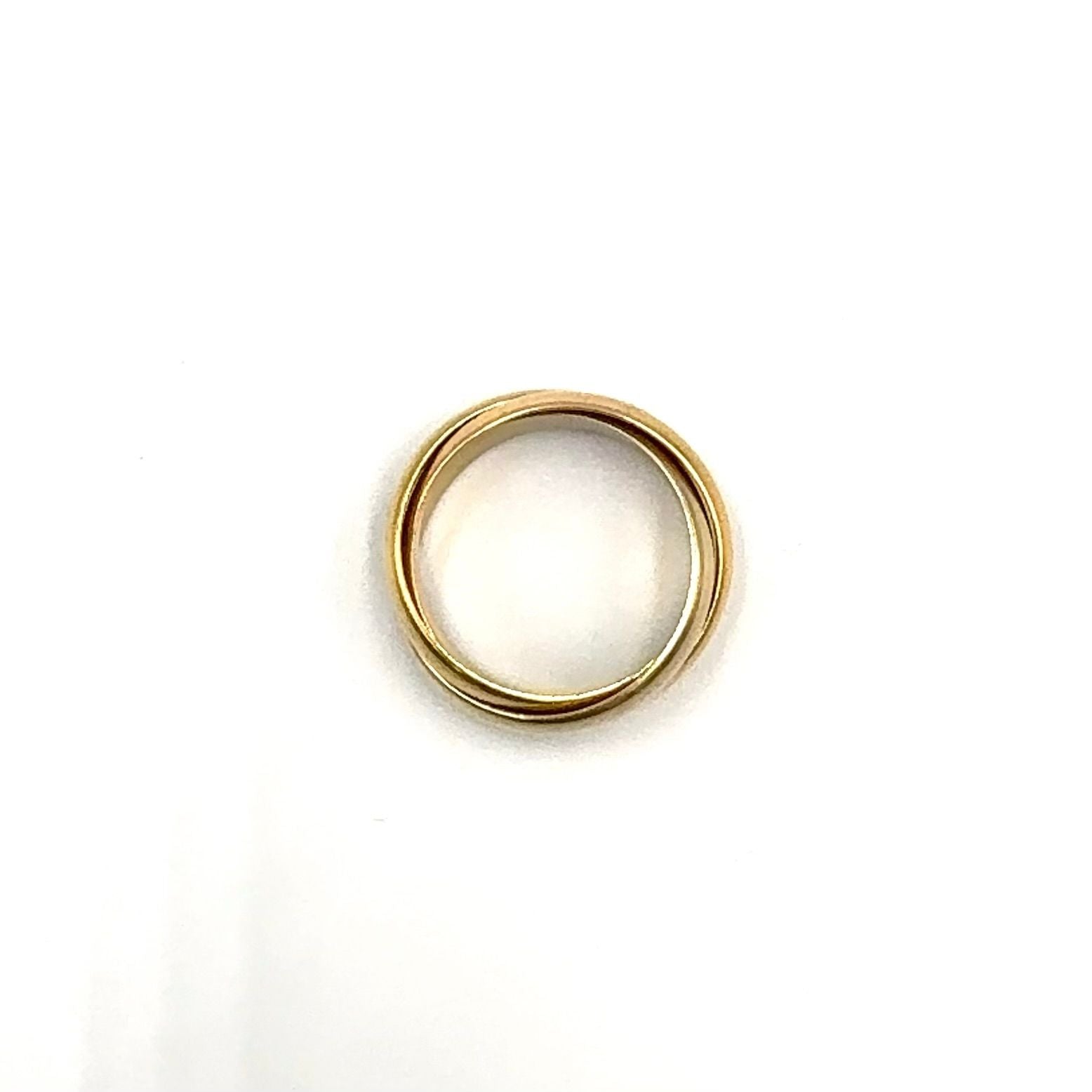 Cartier Trinity Yellow Gold Pink White Ring — view 3