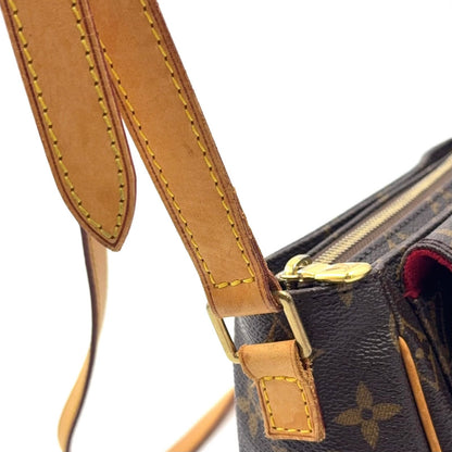 Louis Vuitton PM Monogram Leather Brown Shoulder Bag Gold — view 9