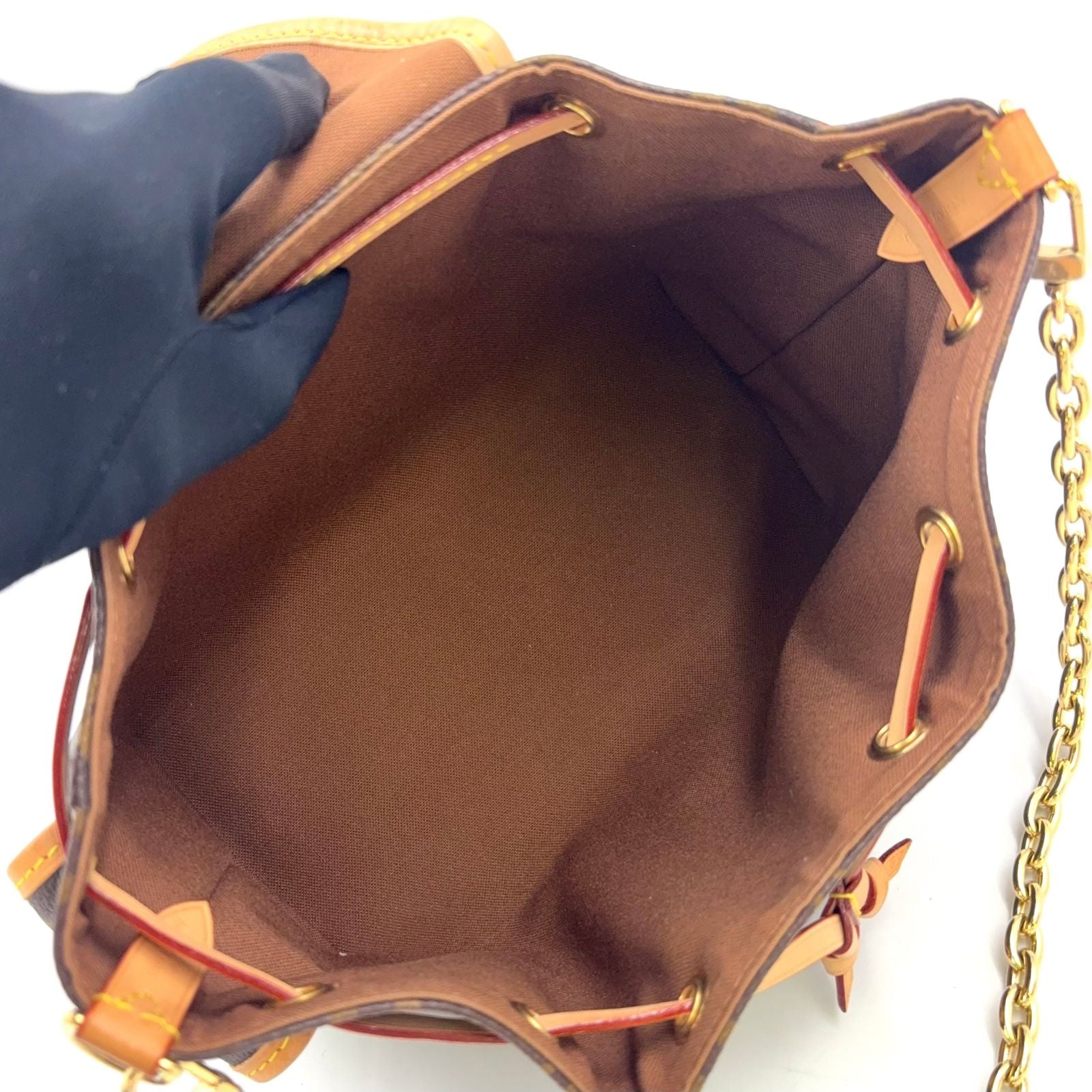 Louis Vuitton Odyssey PM Monogram Leather Brown Handbag Gold — view 3