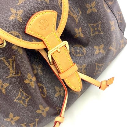 Louis Vuitton Odyssey PM Monogram Leather Brown Handbag Gold — view 6