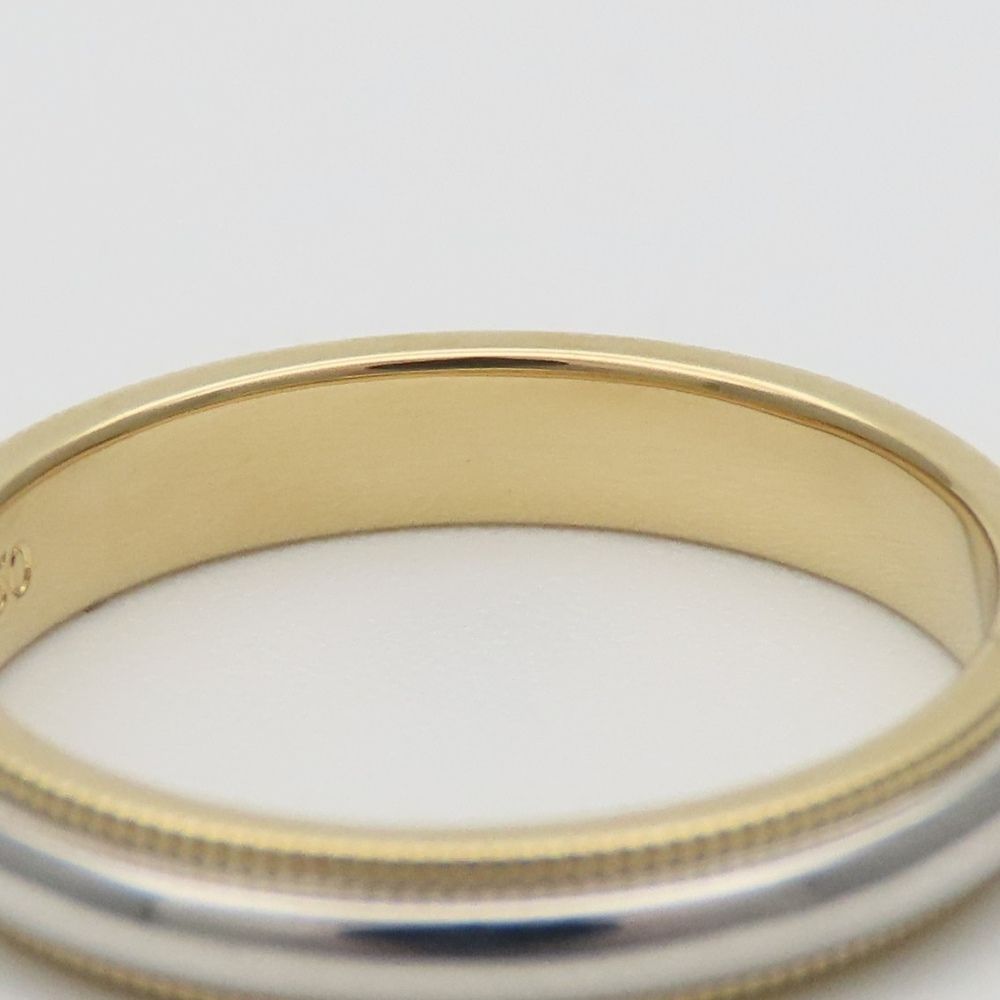 Tiffany & Co Ring Mill Gray 18k Yellow Gold Platinum Combination — view 5