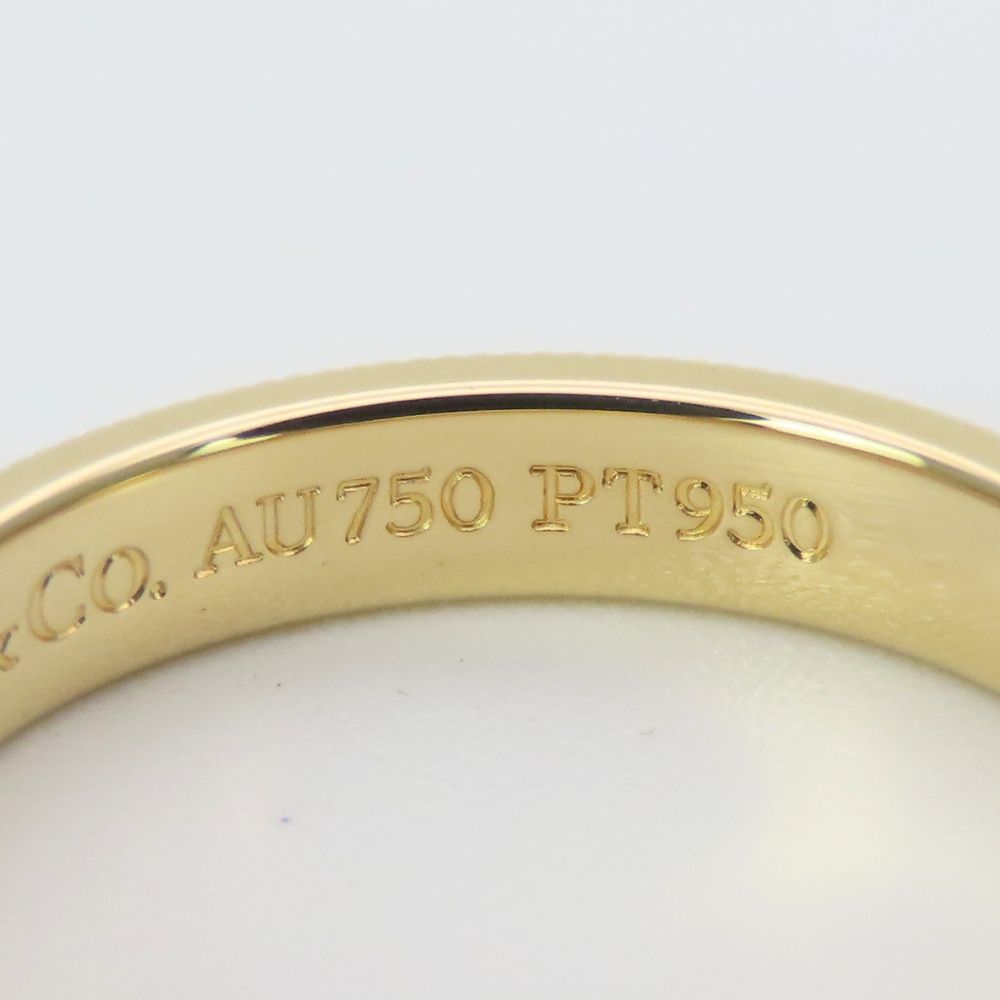 Tiffany & Co Ring Mill Gray 18k Yellow Gold Platinum Combination — view 4