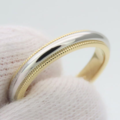 Tiffany & Co Ring Mill Gray 18k Yellow Gold Platinum Combination — view 6