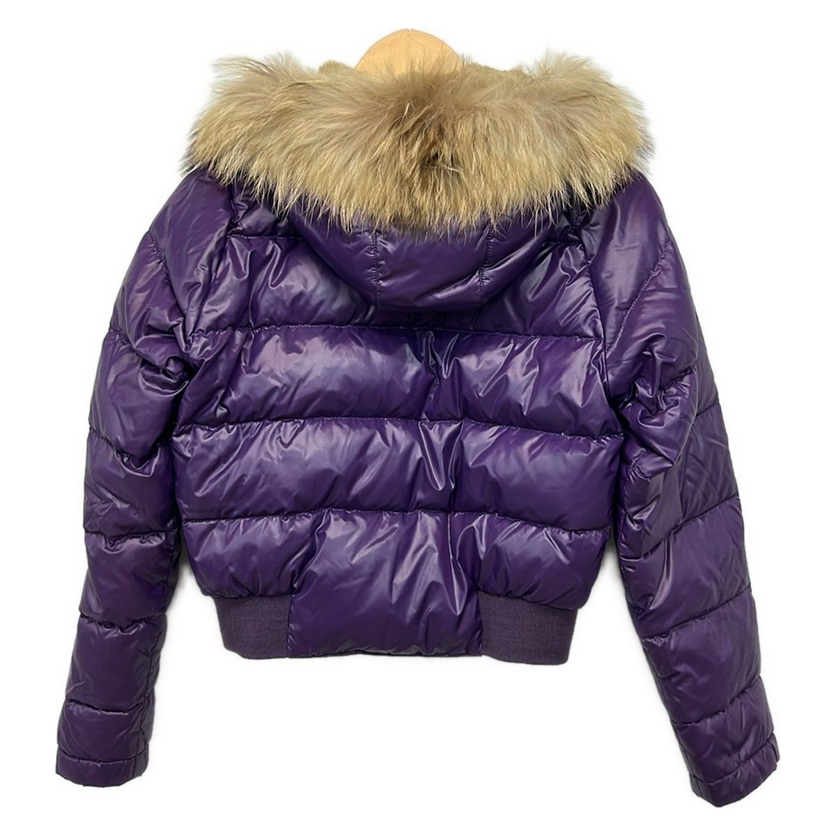 Moncler Down Jacket 0 XS Alberta Purple Long Sleeve Short Length Winter — view 2