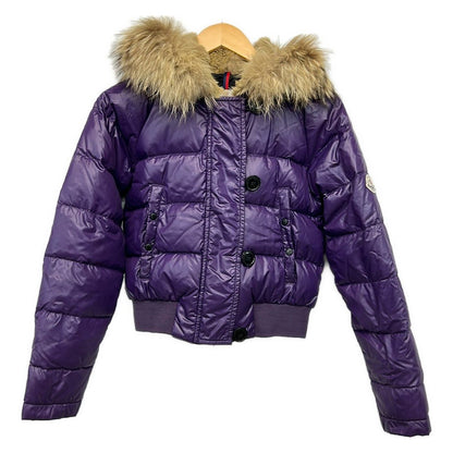 Moncler Down Jacket 0 XS Alberta Purple Long Sleeve Short Length Winter