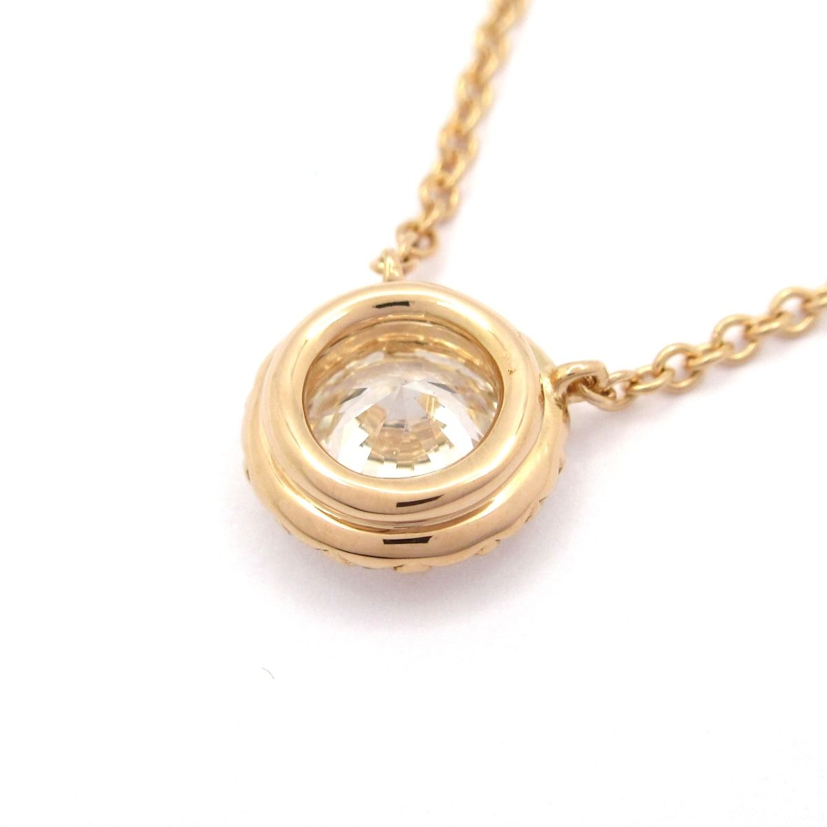 Tiffany & Co Necklace Sorest 18k Pink Gold Diamond Center Vs1 Pave — view 3