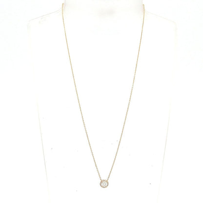 Tiffany & Co Necklace Sorest 18k Pink Gold Diamond Center Vs1 Pave — view 2