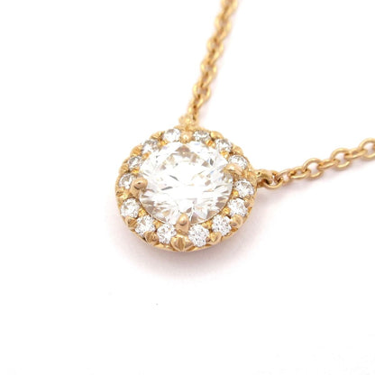 Tiffany & Co Necklace Sorest 18k Pink Gold Diamond Center Vs1 Pave