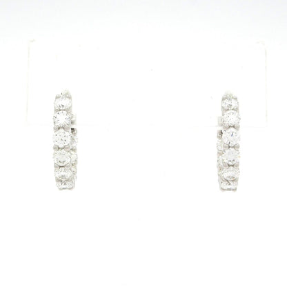 Tiffany & Co Earrings Hoop Small Diamond Total 1.51 Carats
