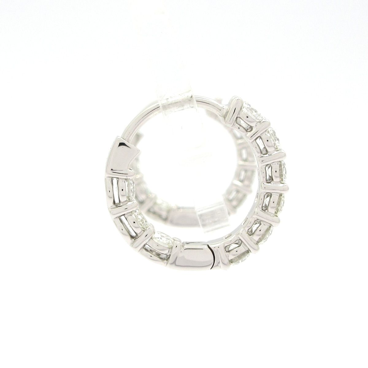Tiffany & Co Earrings Hoop Small Diamond Total 1.51 Carats — view 2
