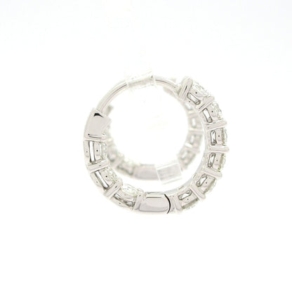 Tiffany & Co Earrings Hoop Small Diamond Total 1.51 Carats — view 2