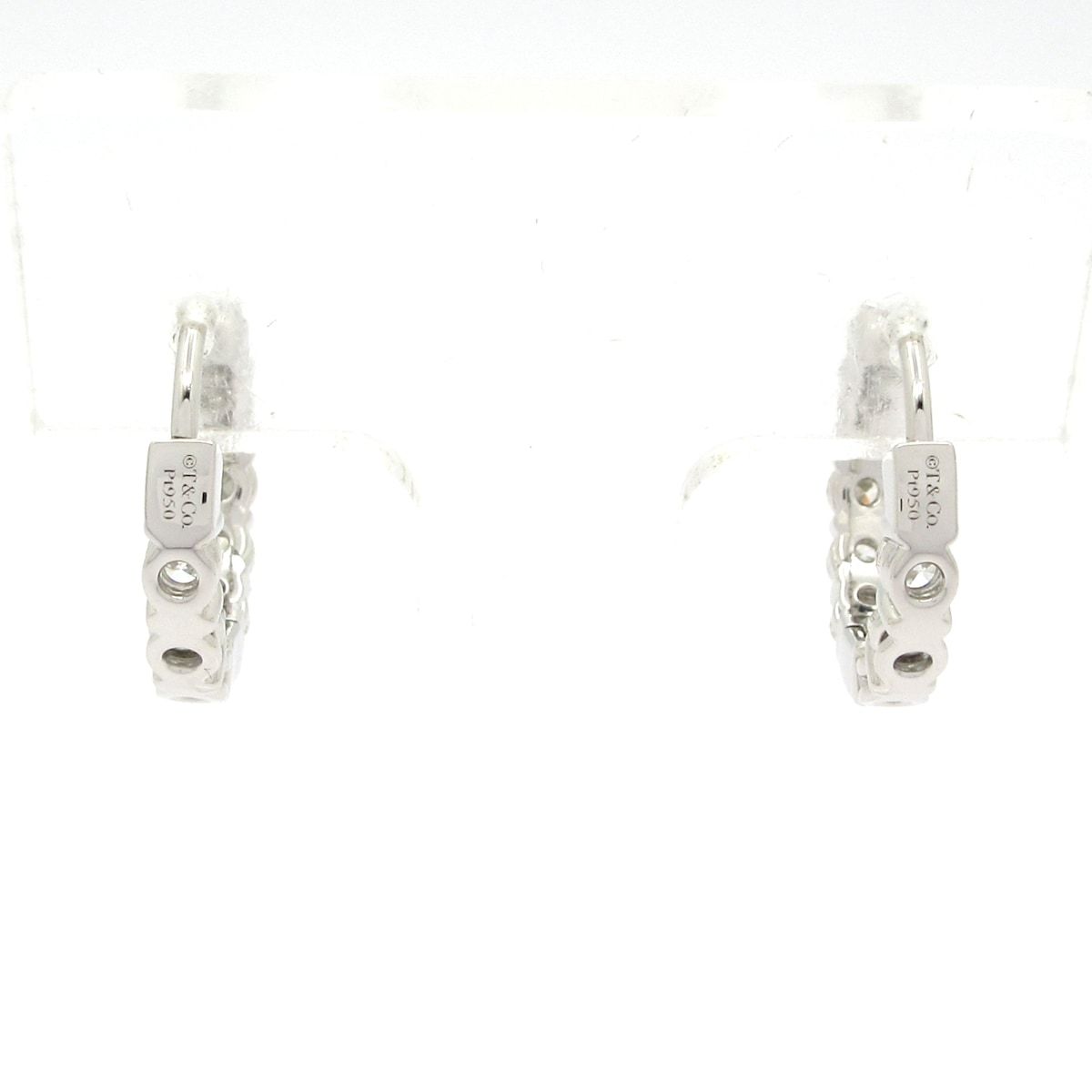 Tiffany & Co Earrings Hoop Small Diamond Total 1.51 Carats — view 3