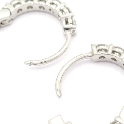 Tiffany & Co Earrings Hoop Small Diamond Total 1.51 Carats — view 4