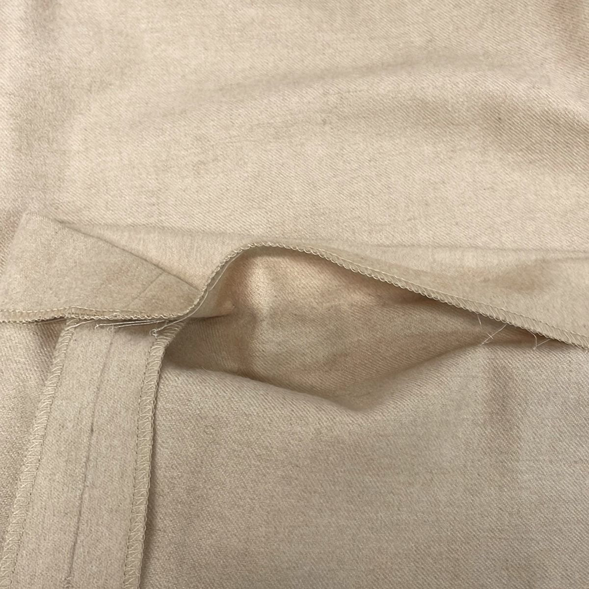 Celine Skirt Set 36 S Beige Baby Camel Long Sleeve Knee Length — view 8