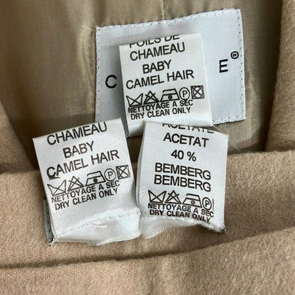 Celine Skirt Set 36 S Beige Baby Camel Long Sleeve Knee Length — view 6