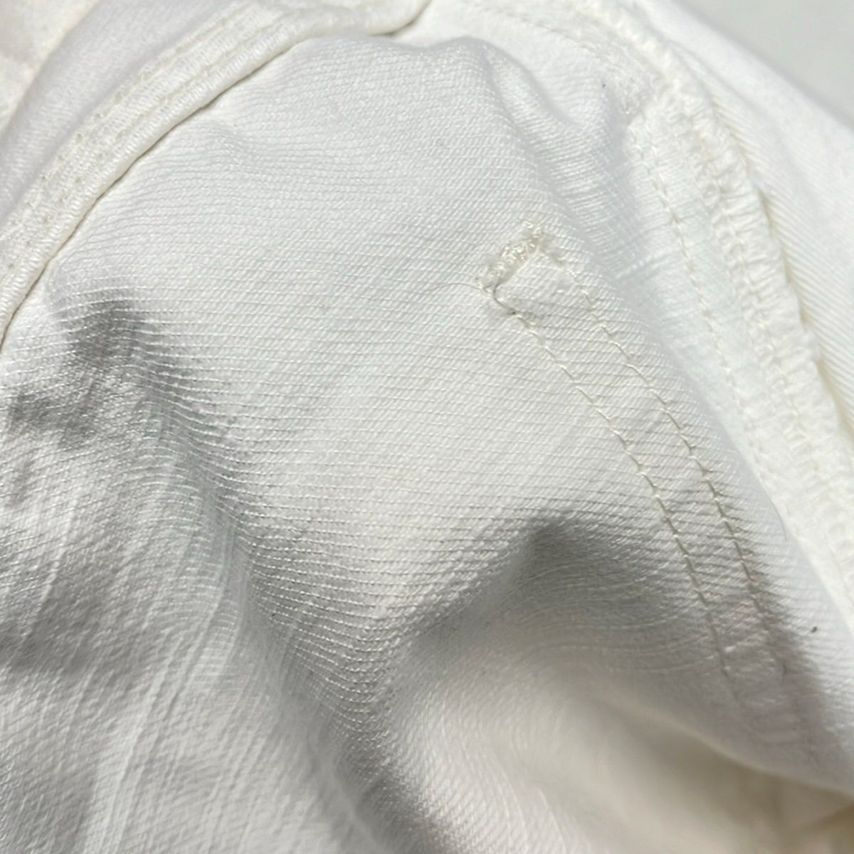 Celine Jeans 26 S White Full Length — view 7
