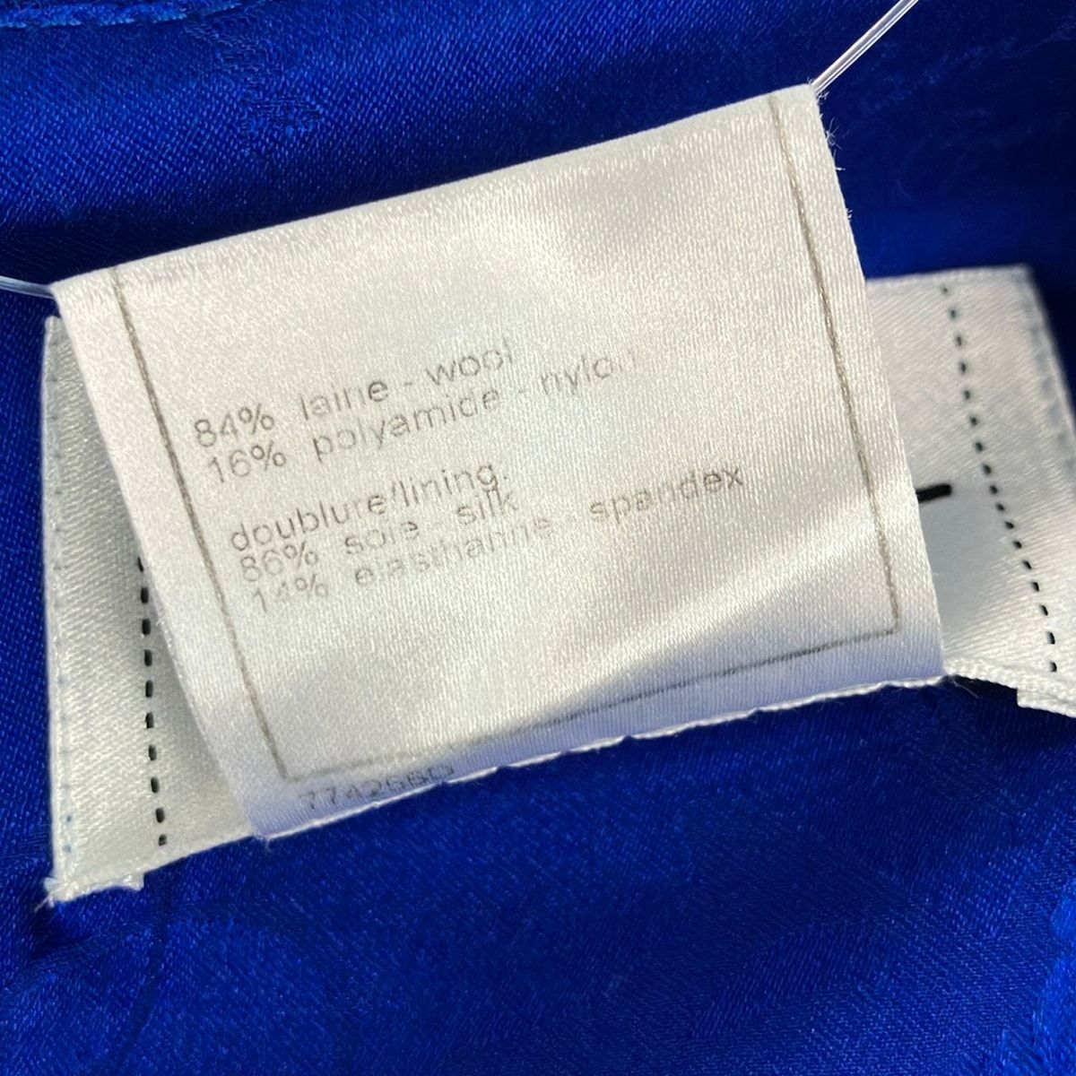 Chanel Dress 38 M Blue Sleeveless Knee Length CC Logo — view 4