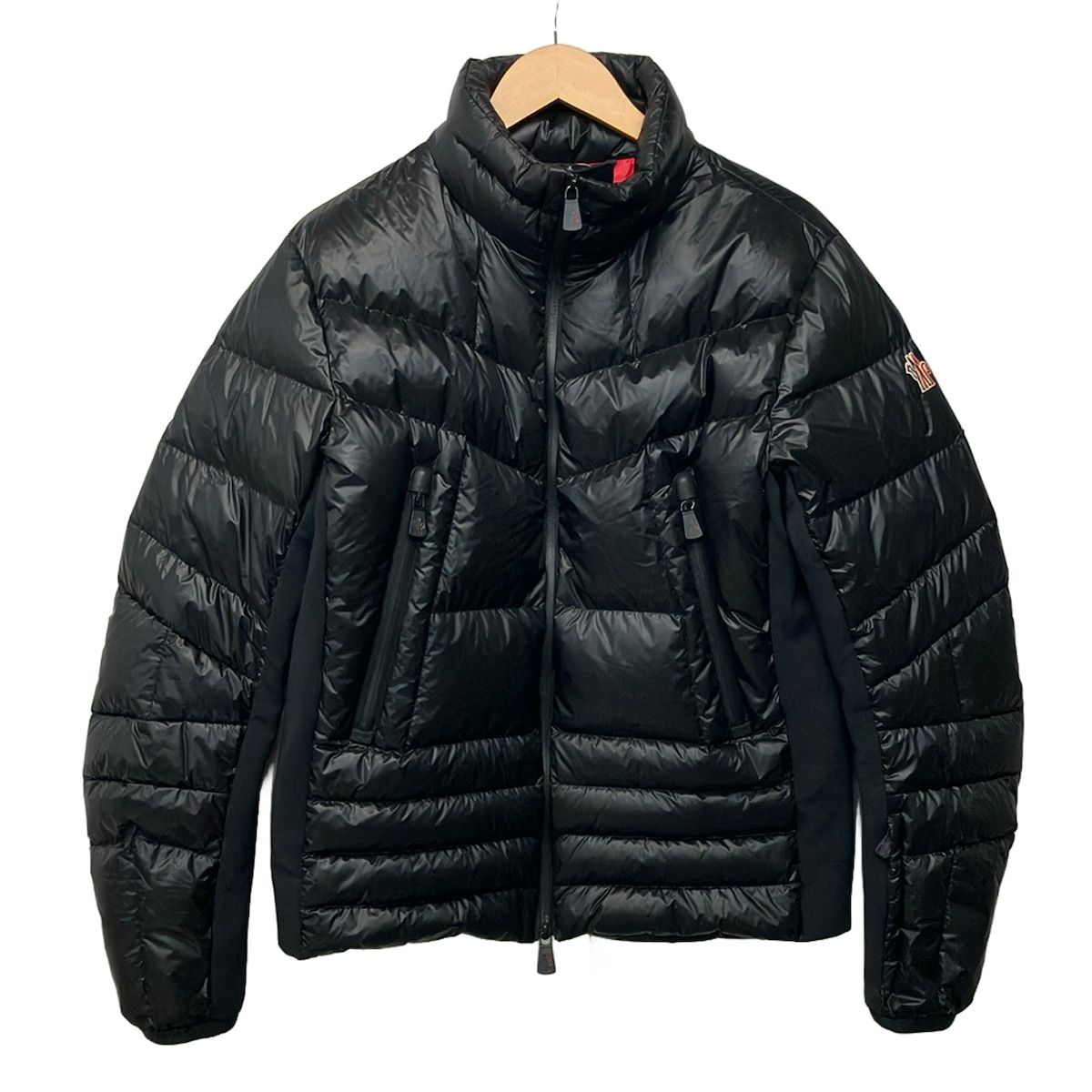 Moncler Down Jacket 2 M Canmore Black Long Sleeve Zip Up Double Zip Winter