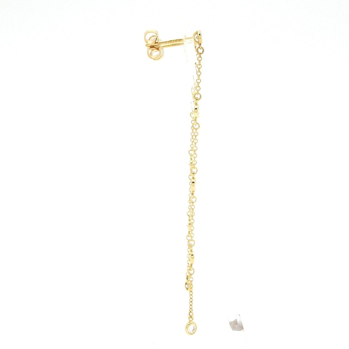Tiffany & Co Earrings by the Yard Drop 18k Yellow Gold Diamond — view 2