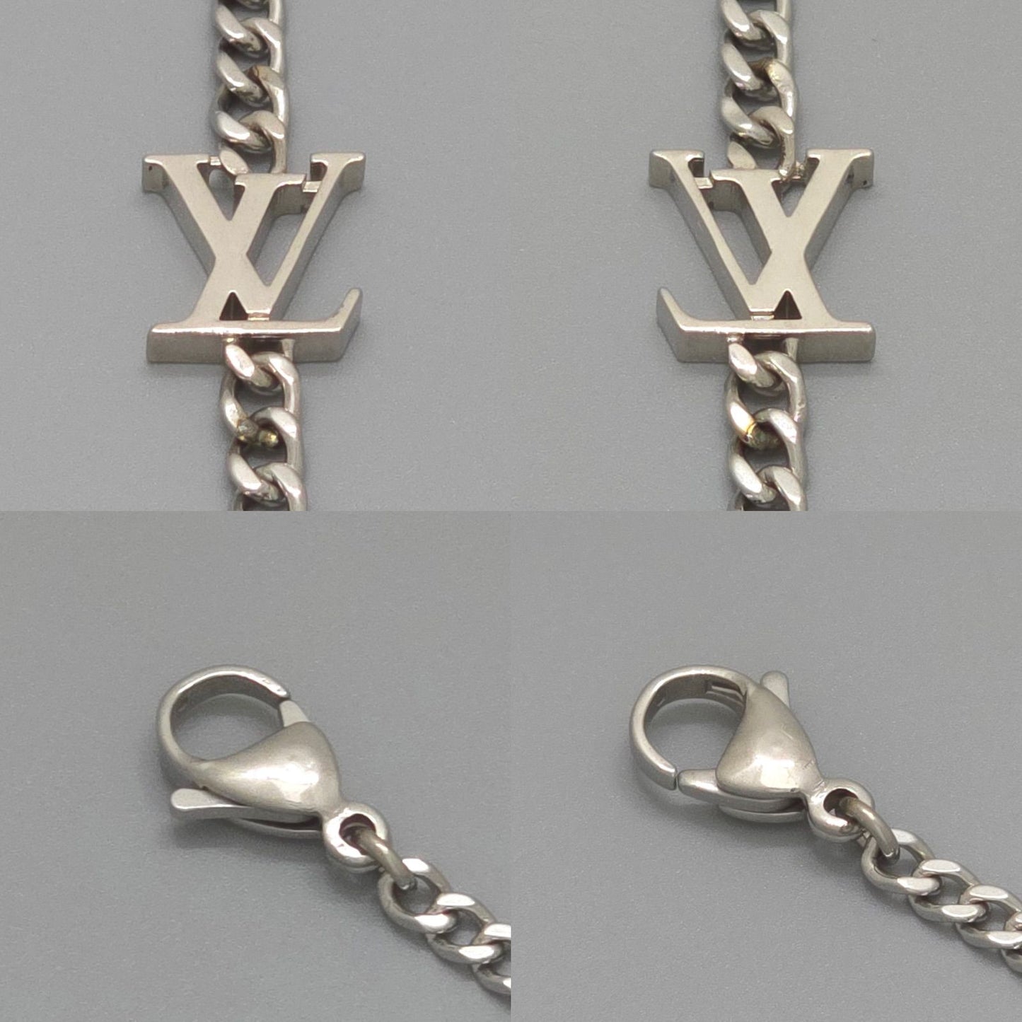 Louis Vuitton Monogram Chain Pendant 55.6 cm Palladium — view 5