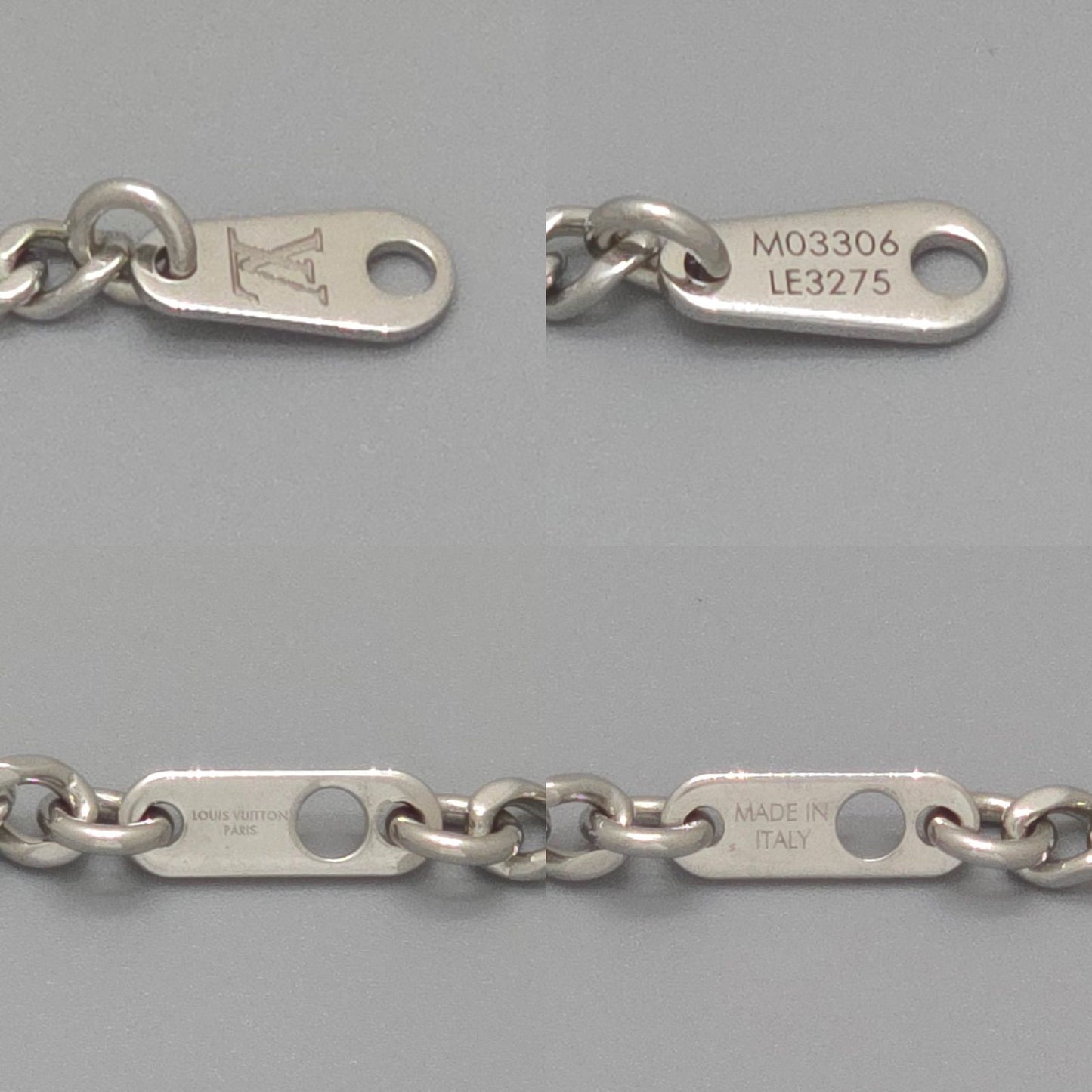 Louis Vuitton Monogram Chain Pendant 55.6 cm Palladium — view 6