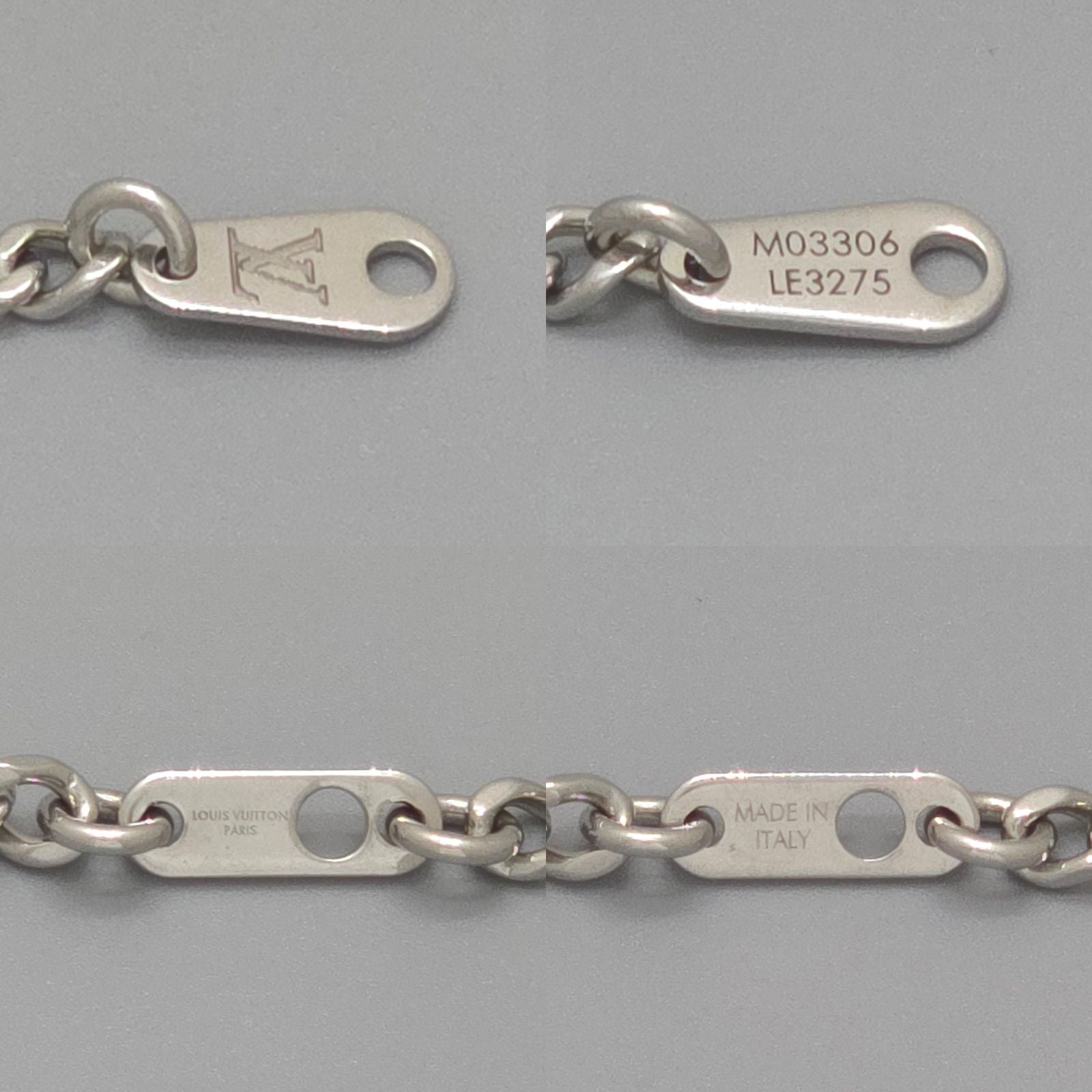 Louis Vuitton Monogram Chain Pendant 55.6 cm Palladium — view 6
