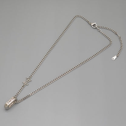 Louis Vuitton Monogram Chain Pendant 55.6 cm Palladium — view 2