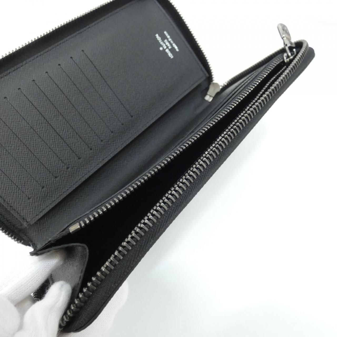 Louis Vuitton Monogram Eclipse Zippy Wallet Vertical — view 5
